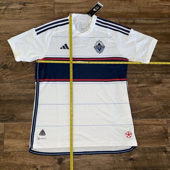 Adidas Authentic 2023-24 VANCOUVER WHITECAPS FC Football Soccer Jersey LARGE NWT - Picture 11 of 13